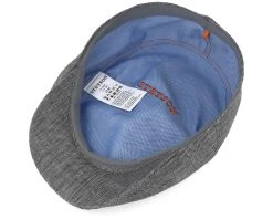 Ivy Cap Linen Fishgrat Grey Flat Cap - Stetson 8 Ivy Cap Linen Fishgrat Grey Flat Cap - Stetson -Fashion Hat Discount Store 4043898755689 4