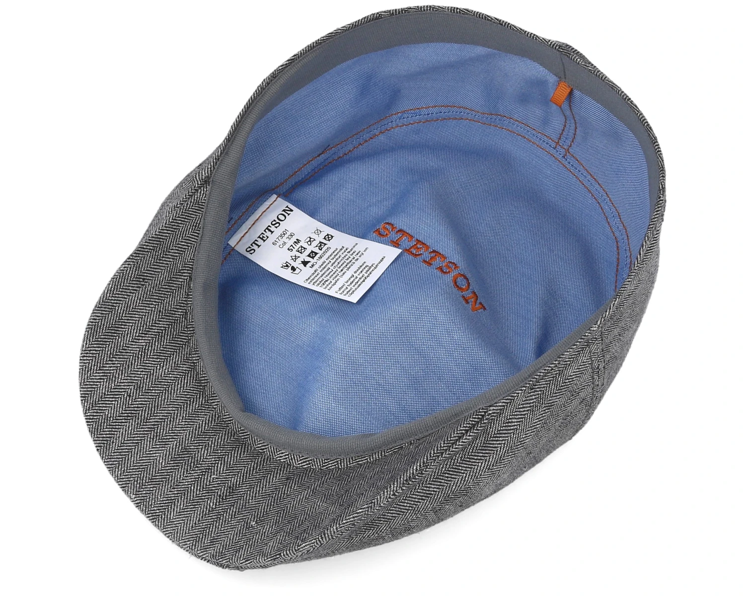 Ivy Cap Linen Fishgrat Grey Flat Cap - Stetson 4 Ivy Cap Linen Fishgrat Grey Flat Cap - Stetson - Image 4