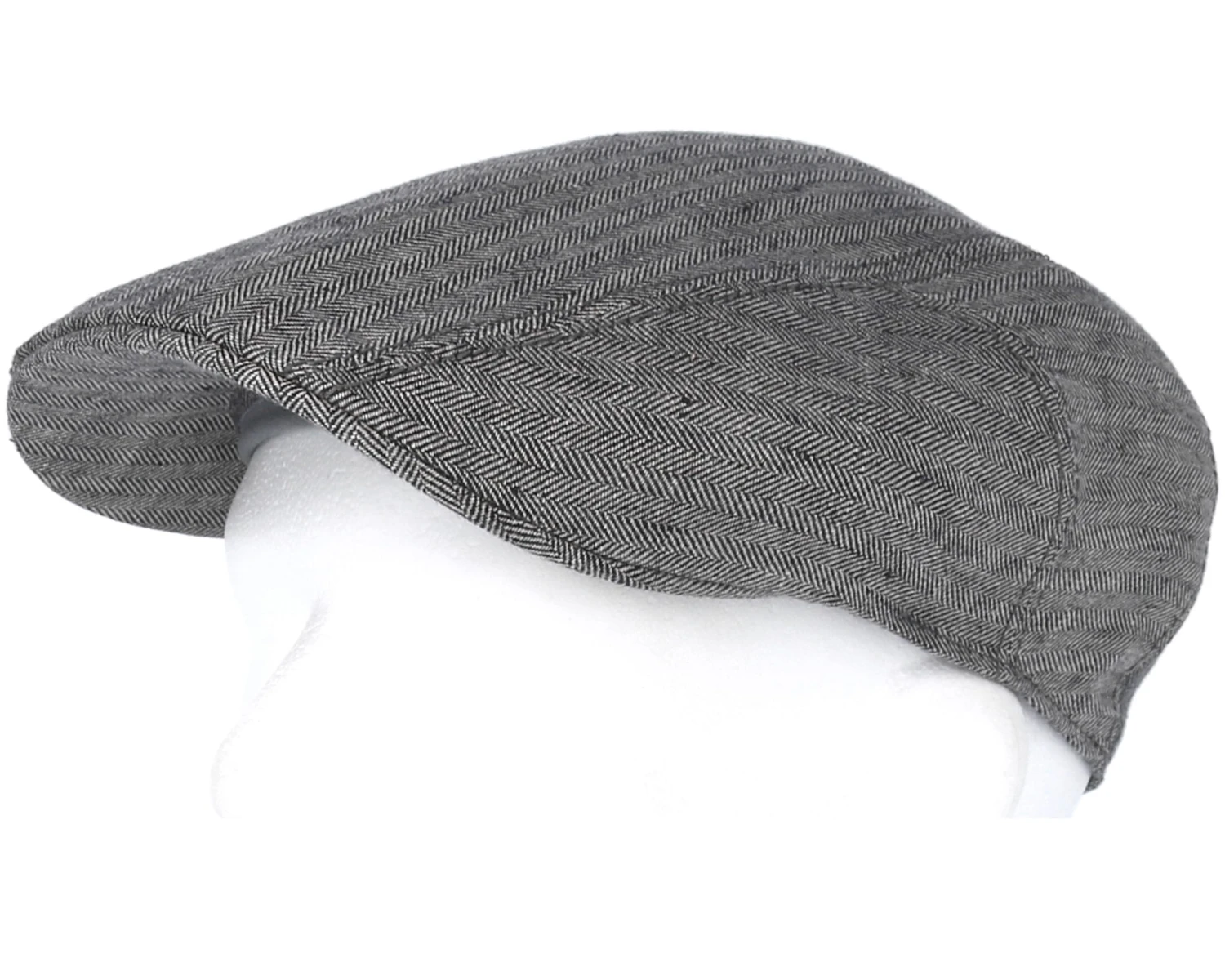 Ivy Cap Linen Fishgrat Grey Flat Cap - Stetson 5 Ivy Cap Linen Fishgrat Grey Flat Cap - Stetson - Image 5