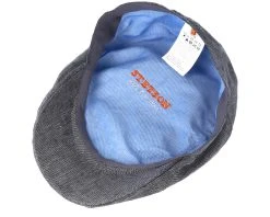 Ivy Linen Grey Flat Cap - Stetson -Fashion Hat Discount Store 4043898762557 4