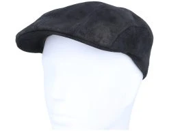 Ivy Cap Pigskin Black Flat Cap - Stetson -Fashion Hat Discount Store 4043898790680 5