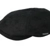 6-Panel Pigskin Black Flat Cap - Stetson