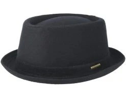 Wool Black Pork Pie - Stetson
