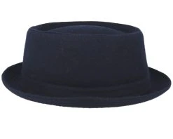 Wool Navy Pork Pie - Stetson -Fashion Hat Discount Store 4043898794800 3