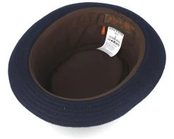 Wool Navy Pork Pie - Stetson -Fashion Hat Discount Store 4043898794800 4