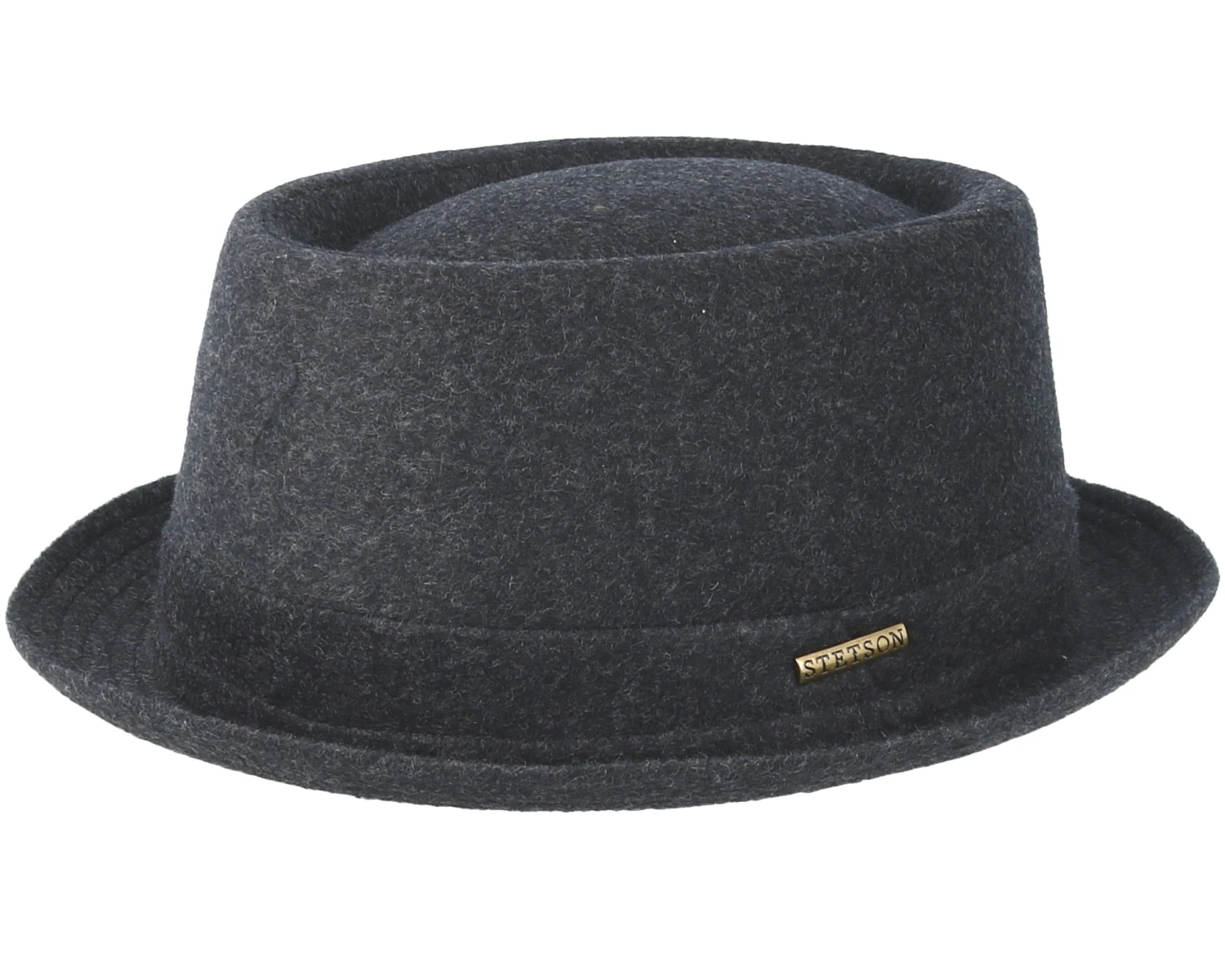 Wool Grey Pork Pie - Stetson 1 Wool Grey Pork Pie - Stetson