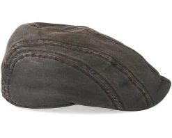 Ivy Cap Co/Pe Brown Flat Cap - Stetson -Fashion Hat Discount Store 4043898813174 3