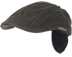 Ivy Cap Co/Pe Brown Flat Cap - Stetson -Fashion Hat Discount Store 4043898813174 5