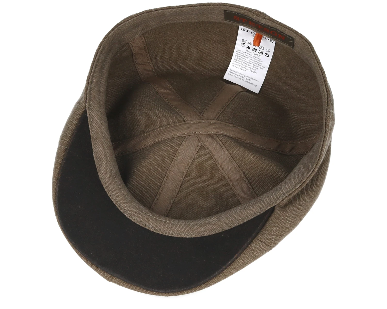 Texas Canvas Olive Flatcap - Stetson 4 Texas Canvas Olive Flatcap - Stetson - Image 4