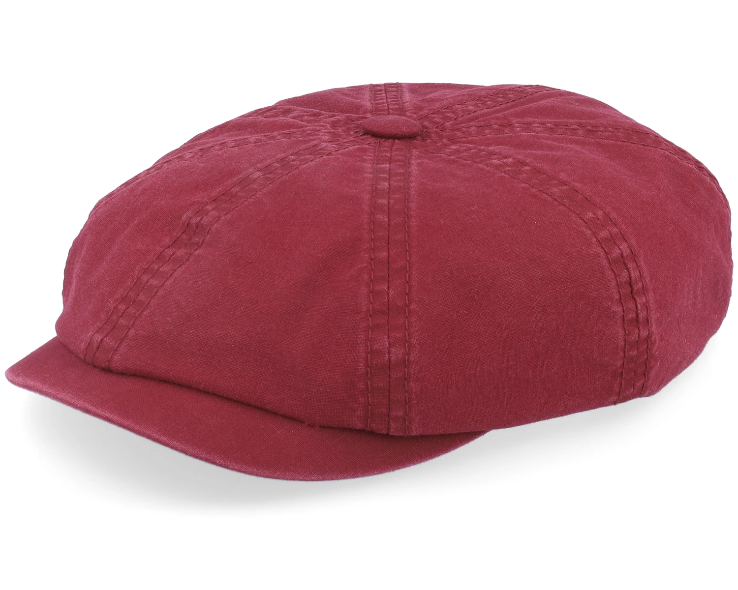 Hatteras Delave Organic Cotton Red Flat Cap - Stetson 1 Hatteras Delave Organic Cotton Red Flat Cap - Stetson
