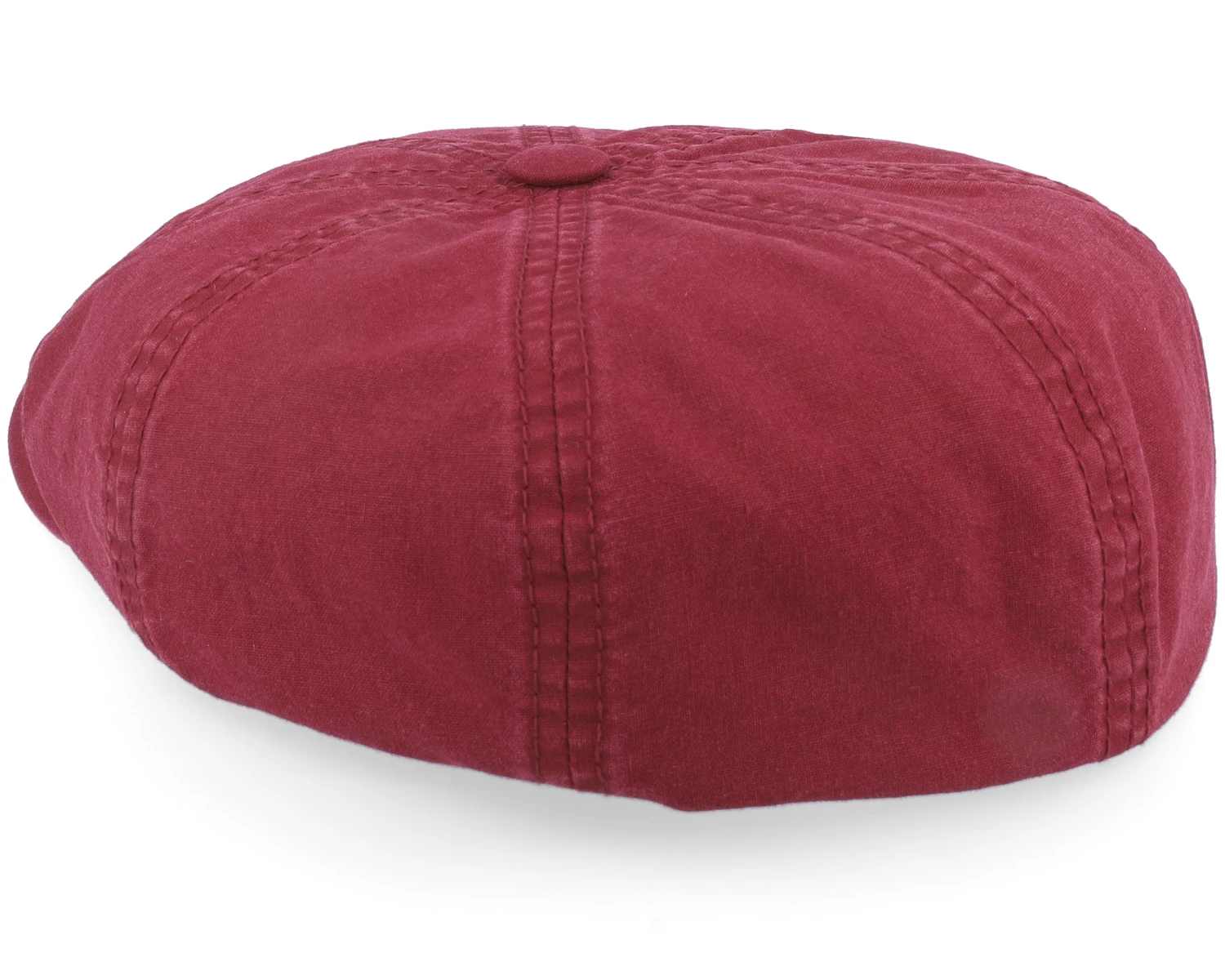 Hatteras Delave Organic Cotton Red Flat Cap - Stetson 2 Hatteras Delave Organic Cotton Red Flat Cap - Stetson - Image 2