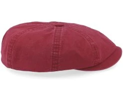 Hatteras Delave Organic Cotton Red Flat Cap - Stetson 7 Hatteras Delave Organic Cotton Red Flat Cap - Stetson -Fashion Hat Discount Store 4043898881265 3