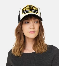 American Heritage White/Black Trucker - Stetson -Fashion Hat Discount Store 4043898886673 Radics Fanni FEMALE 1 20211025