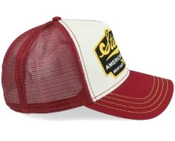 American Heritage White/Maroon Trucker - Stetson -Fashion Hat Discount Store 4043898886680 4