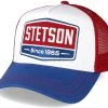 Gasoline White/Red/Royal Trucker - Stetson