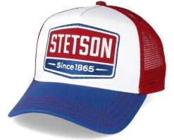 Gasoline White/Red/Royal Trucker - Stetson