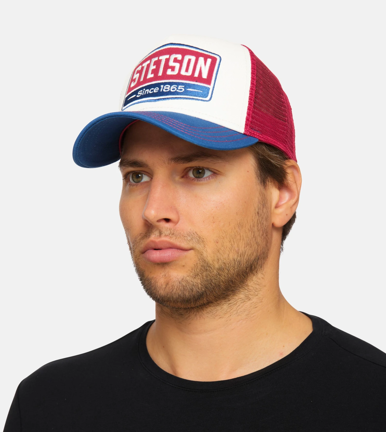 Gasoline White/Red/Royal Trucker - Stetson 7 Gasoline White/Red/Royal Trucker - Stetson - Image 7