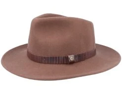 Outdoor Western Woolfelt 67 Brown Fedora - Stetson