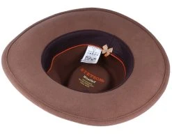 Outdoor Western Woolfelt 67 Brown Fedora - Stetson -Fashion Hat Discount Store 4043898894982 4