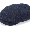 Hatteras Wool Navy Flat Cap - Stetson