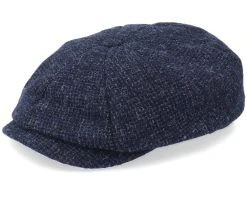 Hatteras Wool Navy Flat Cap - Stetson