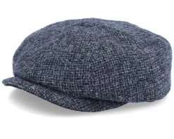 Hatteras Wool Heather Black Flat Cap - Stetson