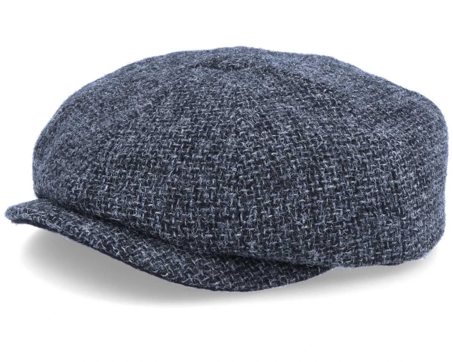 Hatteras Wool Heather Black Flat Cap - Stetson 1 Hatteras Wool Heather Black Flat Cap - Stetson