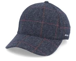 Baseball Cap Wool Ef Fischgrat Charcoal/Black Earflap - Stetson