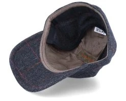 Baseball Cap Wool Ef Fischgrat Charcoal/Black Earflap - Stetson -Fashion Hat Discount Store 4043898900751 4
