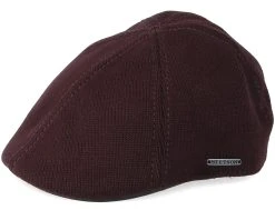 Fashion Hat Discount Store 27 Texas Cotton Knit Dark Brown Flat Cap - Stetson