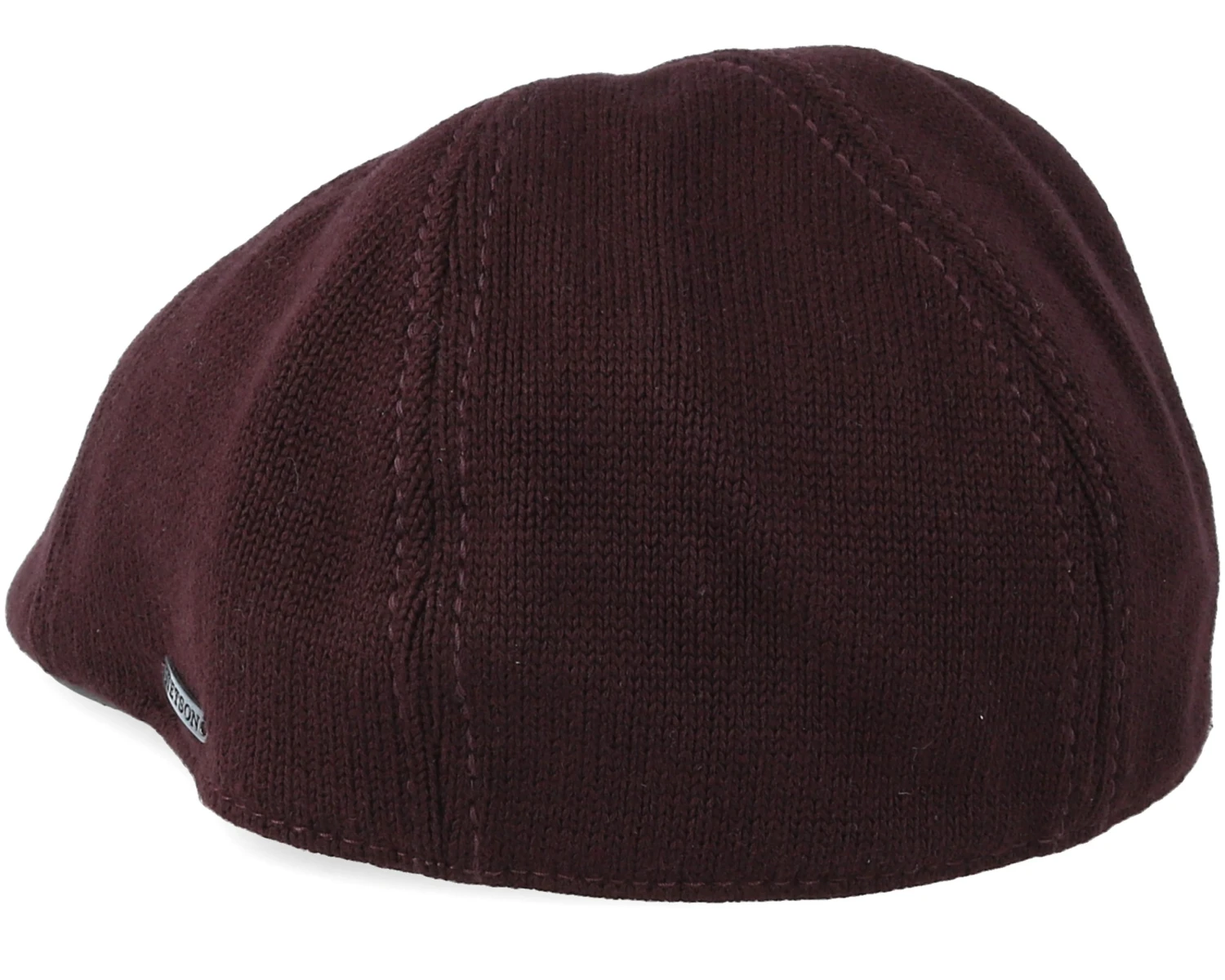 Texas Cotton Knit Dark Brown Flat Cap - Stetson 2 Texas Cotton Knit Dark Brown Flat Cap - Stetson - Image 2