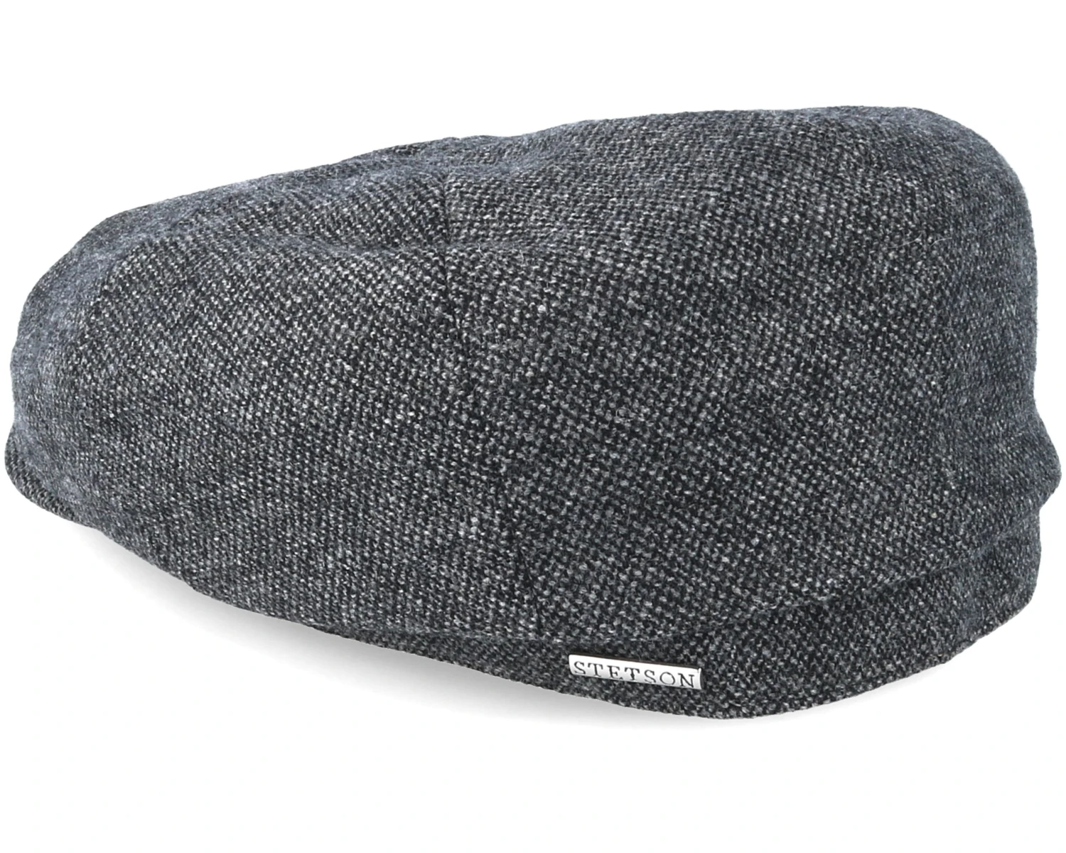 Hatteras Wool Dark Grey Flat Cap - Stetson 2 Hatteras Wool Dark Grey Flat Cap - Stetson - Image 2