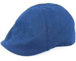 Texas Cotton Navy Flat Cap - Stetson