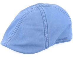 Texas Cotton Blue Flat Cap - Stetson
