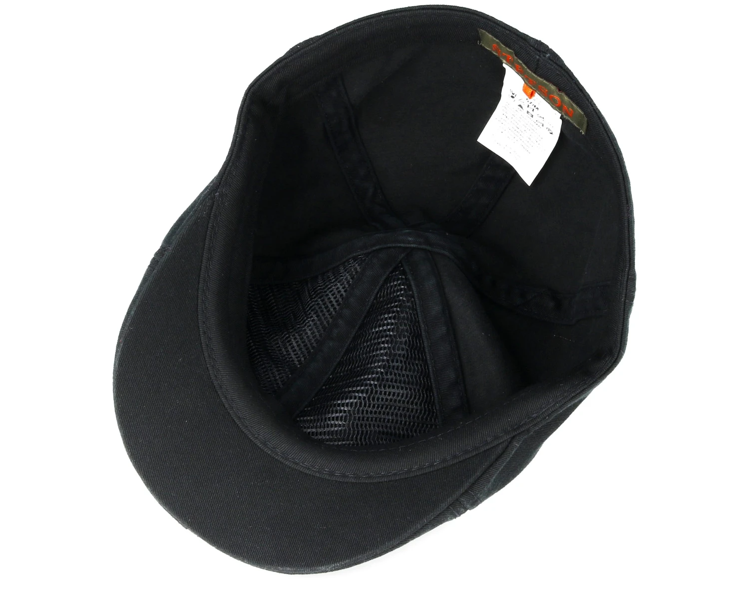 Texas Cotton Black Flat Cap - Stetson 4 Texas Cotton Black Flat Cap - Stetson - Image 4