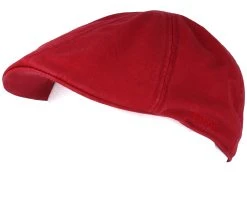 Texas Cotton Red Flat Cap - Stetson -Fashion Hat Discount Store 4043898929967 5