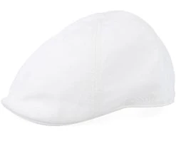Texas Cotton White Flat Cap - Stetson