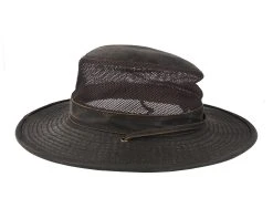 Outdoor Air Mesh CO/PE Washed Brown Traveller - Stetson -Fashion Hat Discount Store 4043898936293 3