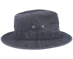 Tller Delave Organic Cotton Black Fedora - Stetson -Fashion Hat Discount Store 4043898941266 3