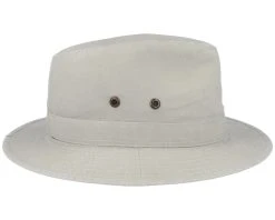 Delave Organic Cotton Light Beige Fedora - Stetson -Fashion Hat Discount Store 4043898941280 3