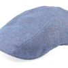 Ivy Linen Blue Flat Cap - Stetson