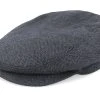 Driver Cap Silk Black Flat Cap - Stetson