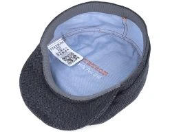 Driver Cap Silk Black Flat Cap - Stetson -Fashion Hat Discount Store 4043898945271 4