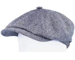 Hatteras Silk Navy Flat Cap - Stetson -Fashion Hat Discount Store 4043898945684 5