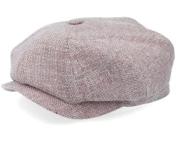 Hatteras Virgin Wool/Linen Purple Flat Cap - Stetson