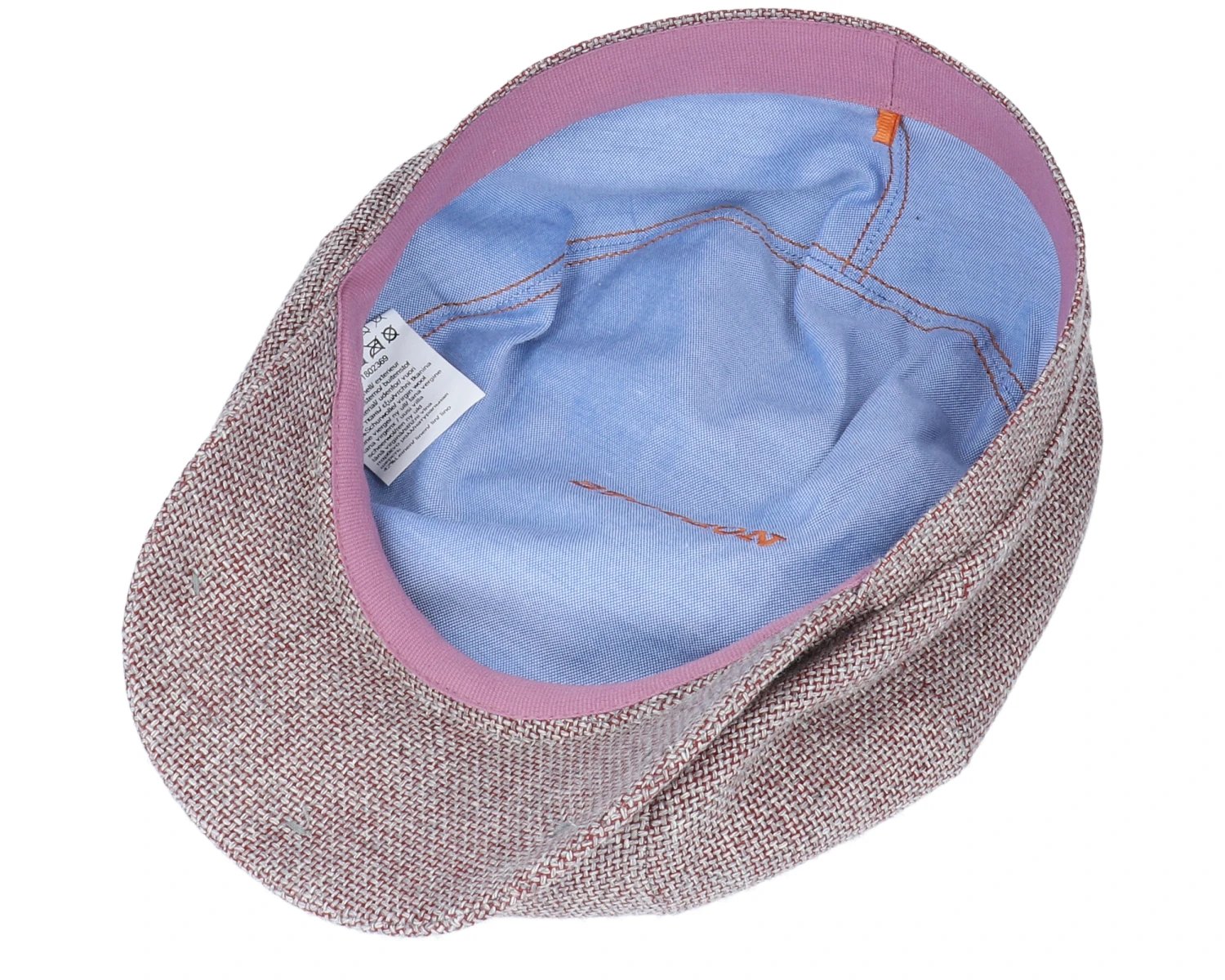 Hatteras Virgin Wool/Linen Purple Flat Cap - Stetson 4 Hatteras Virgin Wool/Linen Purple Flat Cap - Stetson - Image 4