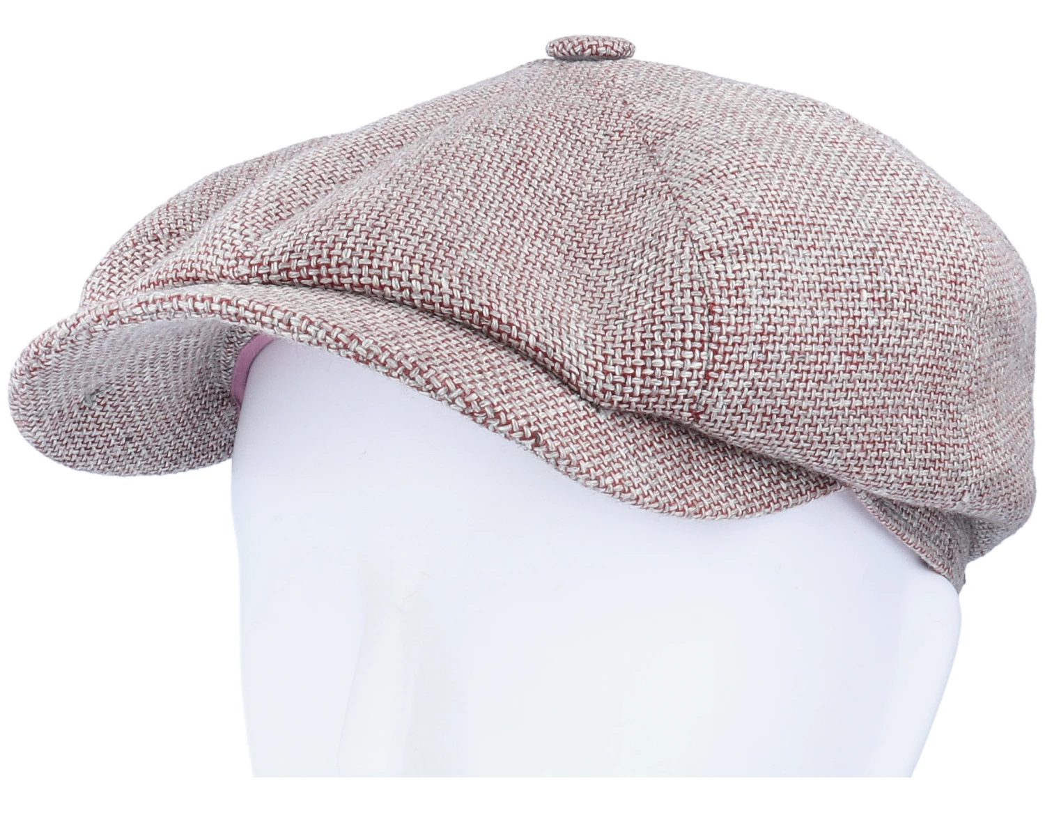 Hatteras Virgin Wool/Linen Purple Flat Cap - Stetson 5 Hatteras Virgin Wool/Linen Purple Flat Cap - Stetson - Image 5
