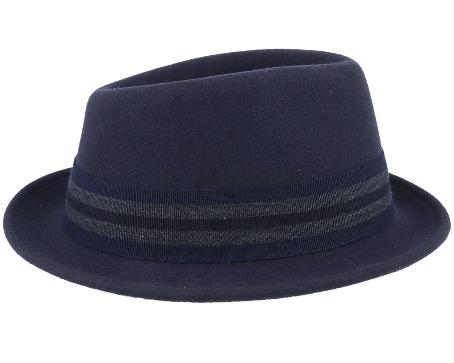 Player Woolfelt Navy/Gunmetal Trilby - Stetson 3 Player Woolfelt Navy/Gunmetal Trilby - Stetson - Image 3
