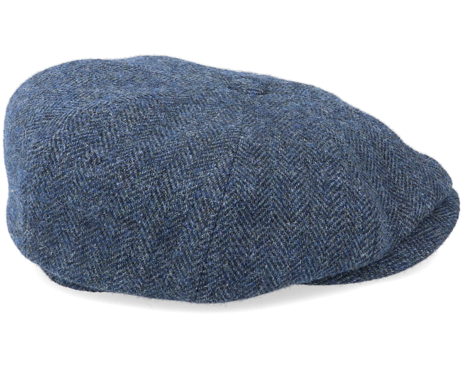 Hatteras Wool Herringbone Navy Flat Cap - Stetson 2 Hatteras Wool Herringbone Navy Flat Cap - Stetson - Image 2
