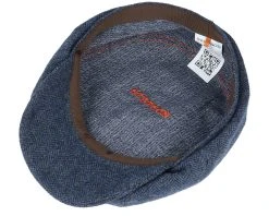 Hatteras Wool Herringbone Navy Flat Cap - Stetson 8 Hatteras Wool Herringbone Navy Flat Cap - Stetson -Fashion Hat Discount Store 4043898972499 4